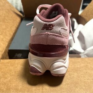 New Balance Burgundy and White Athletic Shoes